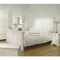 Indonesia furniture manufacturer and wholesaler 5 Georgian Bed White