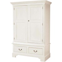 Indonesia furniture manufacturer and wholesaler Georgian Double Wardrobe White