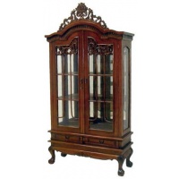 Indonesia furniture manufacturer and wholesaler showcase 2 door